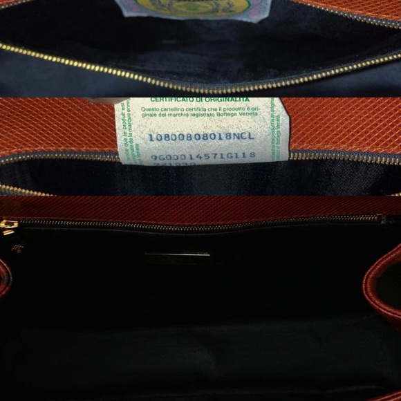 Bottega Veneta Leather Shoulder Satchel Handbag Crossbody 2 Way - Picture 11 of 12